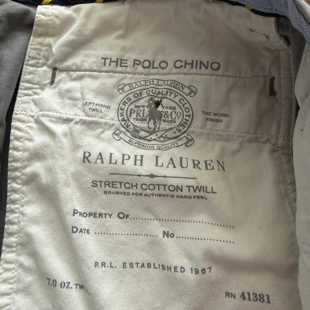 Polo Ralph Lauren Men's 34 Cotton Twill Classic Fit Stretch Golf Shorts Gray - Picture 5 of 8